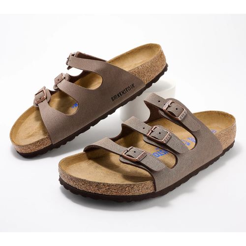 Three-Strap Comfort Footbed Slide Sandal - Florida